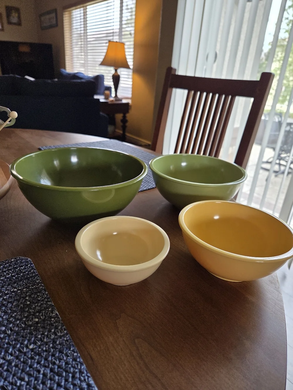 Vtg Melamine Mixing Bowl Set Certified International